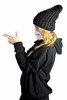 Cecil Black Womens Beanie Discrete Clothing