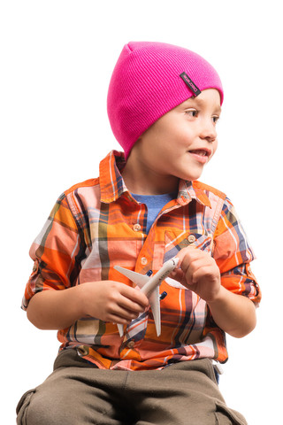 Neon Pink Kids Doyonator Beanie